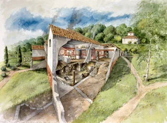 Lullingstone romersk villa, c4. århundrede, c1990-2010