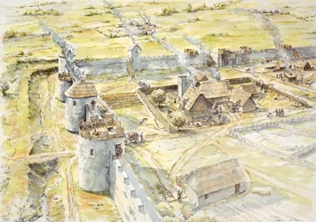 Portchester Castle, slutningen af det 10. århundrede, c1990-2010
