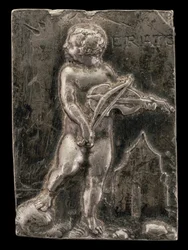 En Putto symboliserer Muse Erato, ca. 1540.