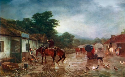En regnvejrsdag, 1870, 1912.