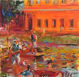 Chariots of Fire, Cambridge , 2021 (olie på lærred)