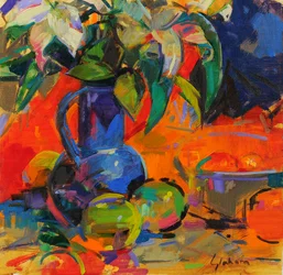 Liljer, 2021 (olie på lærred)