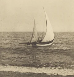 En Suffolk Shrimper "går i gang"