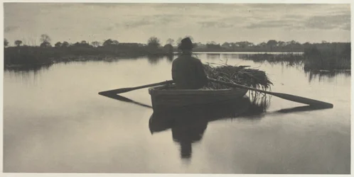 Roing Home the Schoof-Stuff fra Life and Landscape on the Norfolk Broads, 1886, tavle XXI, 1886.