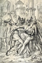 Den sicilianske vesper, folkeopstand på øen Sicilien mod den franske kong Karl af Anjous feudale herredømme, som fandt sted i Palermo og Corleone 31/03/1282, påsketirsdag