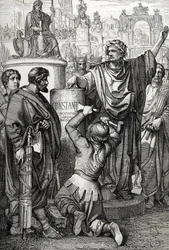 Grundlæggelsen af Konstantinopel af kejser Konstantinopel den store, der overførte den imperiale hovedstad til Byzans, som han omdøbte til Konstantinopel
