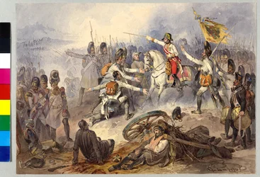 Slaget ved Stockach 1799 (akvarel)