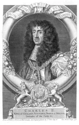 Charles II (1630-85) Konge af Storbritannien og Irland fra 1660, indgraveret af George Vertue (1684-1756) 1736
