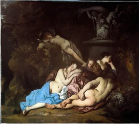 Nymfer ved et springvand