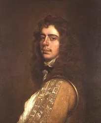 Portræt af en gentleman, der siges at være Prins Rupert (1619-82) (olie på lærred)