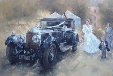 Bentley and Bride (olie på lærred)