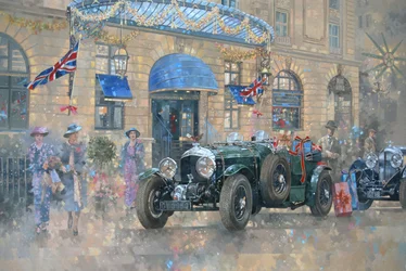 Christmas at the Ritz (olie på lærred)