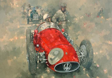 Goodwood 54 Roy Salvadori (olie på lærred)