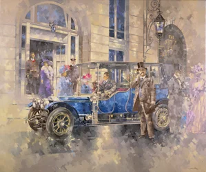 Outside the Ritz (olie på lærred)