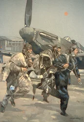 When the Bell Rings (olie på lærred)
