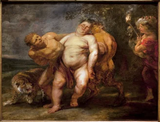 Silene fuld. Maleri af følget af Pierre Paul Rubens (1577-1640), olie på træ, midten af 1600-tallet. Museum of Fine Arts i Angers.