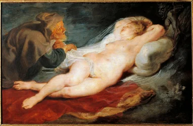 Angelica og Eremitten. Fra Orlando Furioso (Maleri
