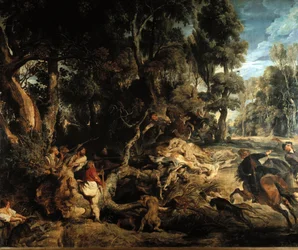Ornejagt Maleri af Pieter Paul Rubens (1577-1640)