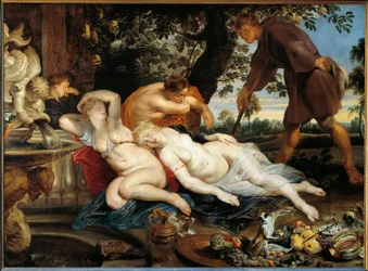 Cimon og Iphigenia (olie på lærred, ca. 1617)