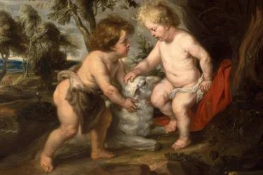 Den lille Jesus med drengen Johannes