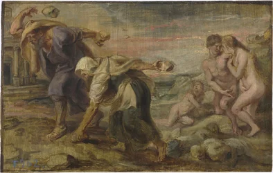 Deucalion og Pyrrha, ca 1636