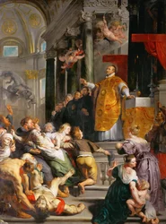 Den hellige Ignatius af Loyolas mirakler (1491-1553). Ca. 1617-1618. Mål: 535x395 cm. Kunsthistorisches Museum, Wien
