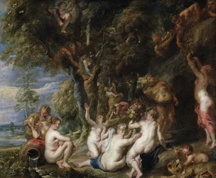 Nymfer og satyrer, ca. 1615