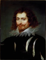 Portræt af George Villiers (1592-1628) Hertug af Buckingham Maleri af Pierre Paul (Pierre-Paul) Rubens (eller Peter Paul eller Petrus Paulus) (1577-1640) Søn. 65x50 cm Palazzo Pitti, Galleria Palatina Firenze