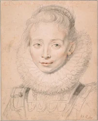 Rubens datter Clara Serena (Så kaldet Maid of Honor of Infanta Isabella) c. 1623