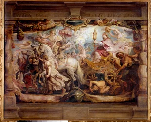 Kirkens triumf over Furia, splid og had Maleri af Peter Paul (Pierre-Paul) Rubens (eller Peter Paul eller Petrus Paulus) (1577-1640) 1600-tallet. Madrid, Prado-museet