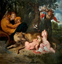 Hun-ulven dier Romulus og Remus