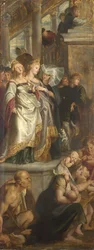 Tre kvindelige vidner. Skitse til højaltertavle, St. Bavo, Gent, 1612
