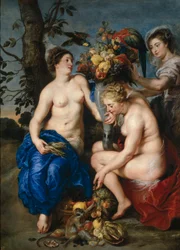 Ceres med to nymfer