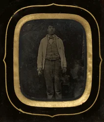 Mand med spand og pensel, slutningen af 1850