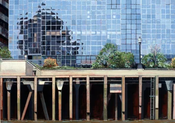 Near London Bridge, 2006 (olie på lærred)