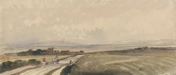 A Yorkshire Road (akvarel og grafit på papir)