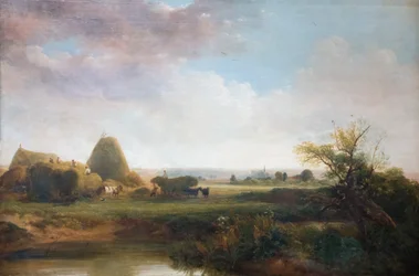 Høslæt, ca. 1815-30 (olie på lærred)