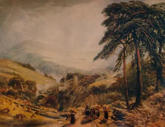 Matlock Village: Gleaners Returning, 1849, 1935