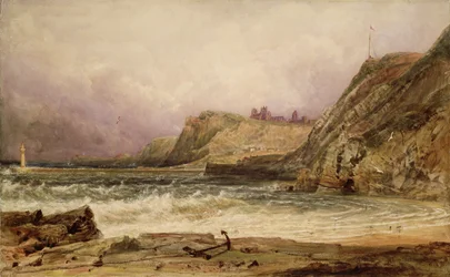 Whitby (blyant og akvarel)