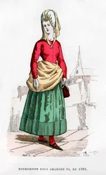 Borgerlig i kostume af Charles VI af Frankrigs tid, 1382 1882-1884.
