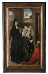 Isabella af Portugal og St. Elizabeth, ca. 1457-60 (olie på lærred)