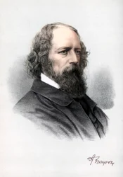 Alfred Tennyson, 1. Baron Tennyson, engelsk digter, c1890.