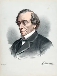 Benjamin Disraeli, 1. jarl af Beaconsfield 1804-1881, britisk konservativ statsmand, c1880