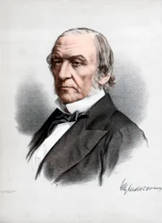 William Ewart Gladstone, det britiske liberale partis statsmand og premierminister, c1890.