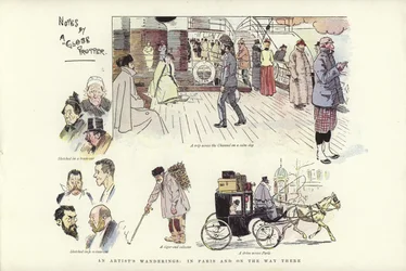 En kunstners vandringer, i Paris og på vej dertil