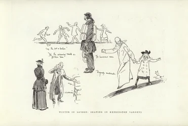 Vinter i London, skøjteløb i Kensington Gardens
