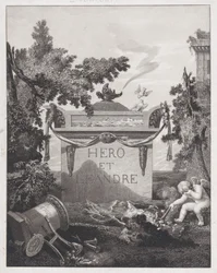 Frontispice til Hero and Leander, 1801.