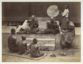 Burmesiske præster (Pongees), fra Views of Burma