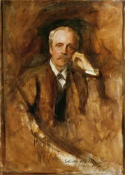 Arthur James Balfour, første jarl af Balfour (olie på lærred)