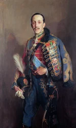 Portræt af kong Alfonso XIII af Spanien (1886-1941)